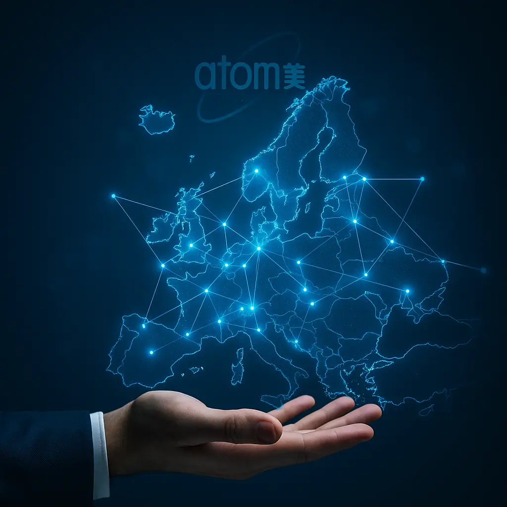 opportunité MLM Atomy 2025 illustration d’un réseau Europe connecté